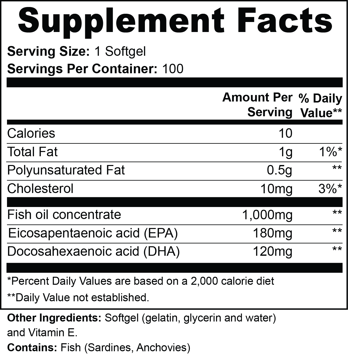 Liquid Light Omega-3 EPA 180mg + DHA 120mg