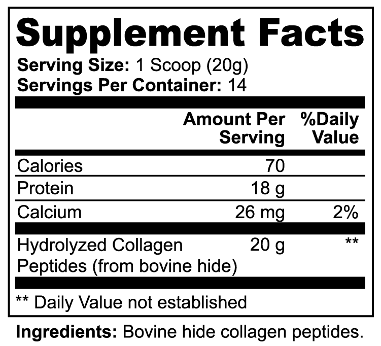 Radiant Rebuild Hydrolyzed Collagen Peptides